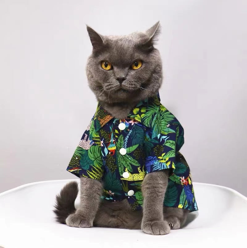 Aloha! Pet Hawaii Style Shirt