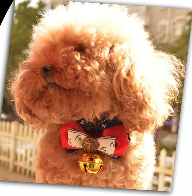 Gift from GOD - Pet Bow Tie with Golden Bell