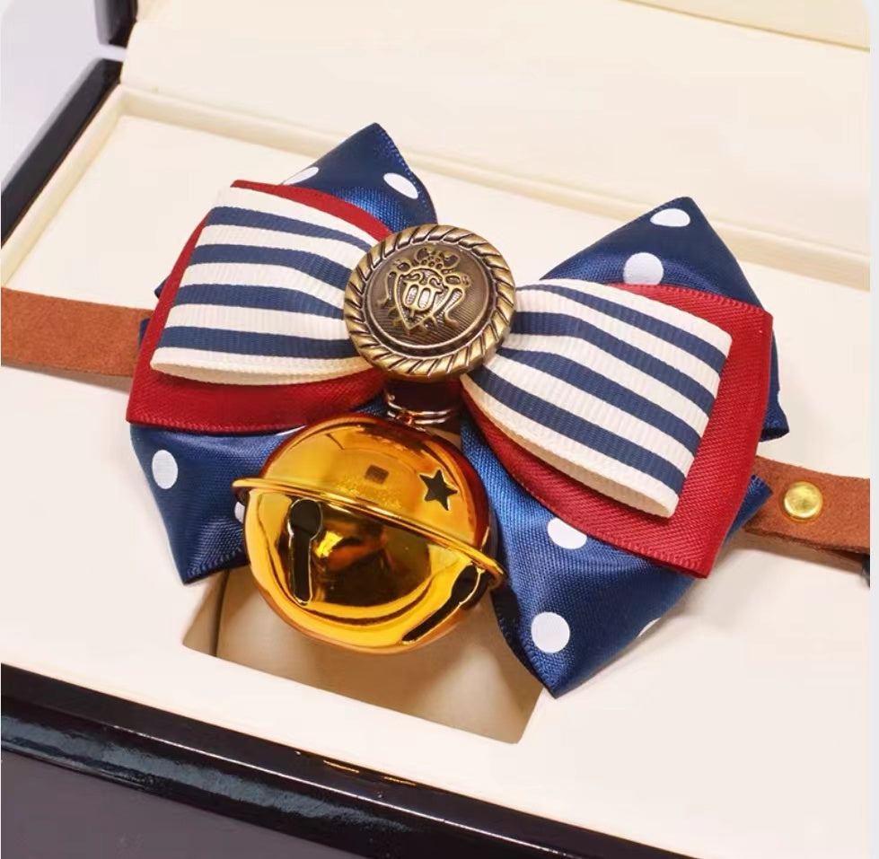 Gift from GOD - Pet Bow Tie with Golden Bell